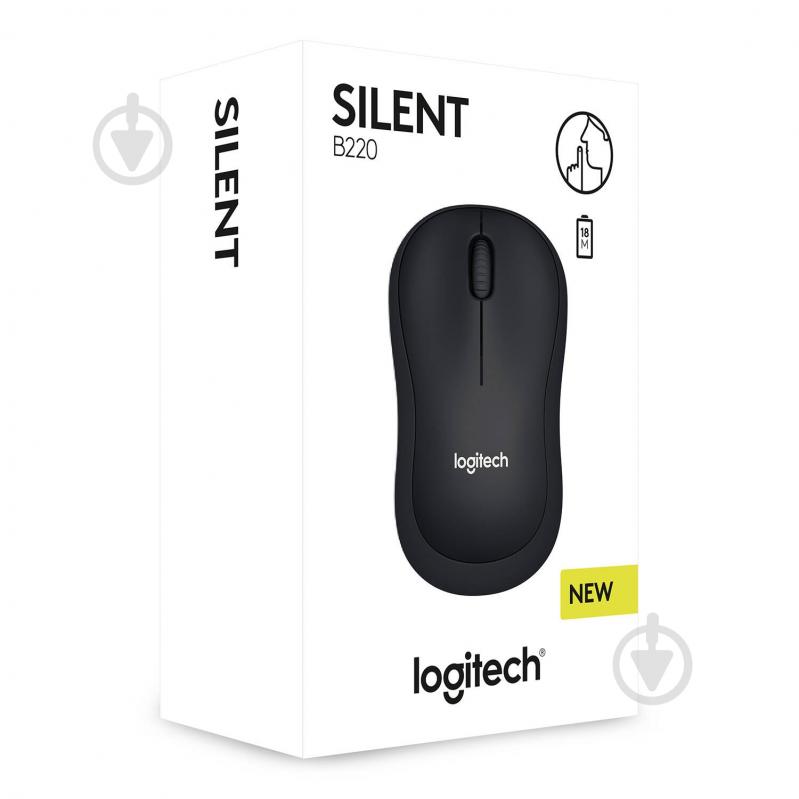Мышь Logitech Wireless Mouse B220 Silent black (910-004881) - фото 5 Мышь Logitech Wireless Mouse B220 Silent black (910-004881) - фото 5