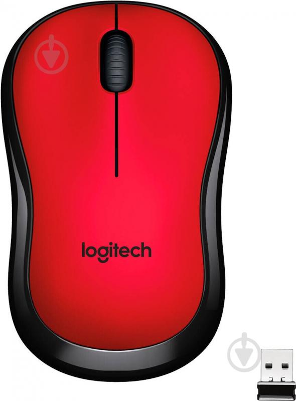 Миша Logitech Wireless Mouse M220 Silent red (910-004880) - фото 1