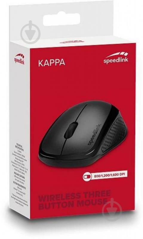 Мышка беспроводная Speedlink Kappa Wireless black (SL-630011-BK) - фото 4