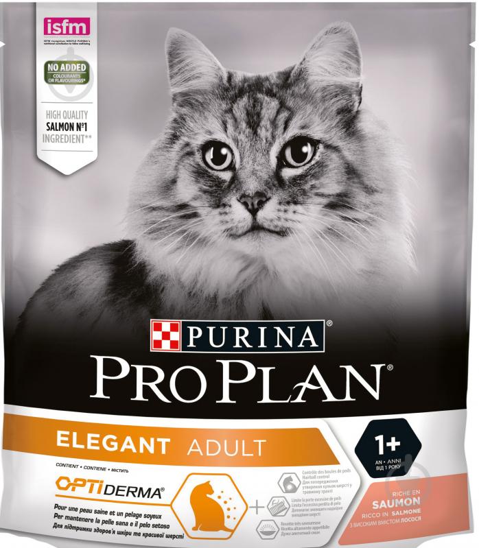 Корм Purina Pro Plan Elegant с лососем 400 г - фото 1