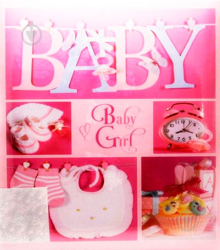 Фотоальбом EVG 20sheet Baby collage pink w/box - фото 1