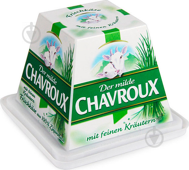 Сыр CHAVROUX 45% с луком из козьего молока 150 г - фото 1