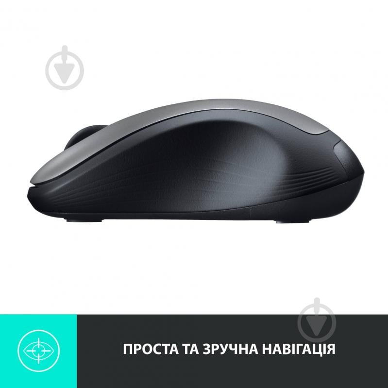 Мышь Logitech Wireless Mouse M310 black/silver (910-003986) - фото 5