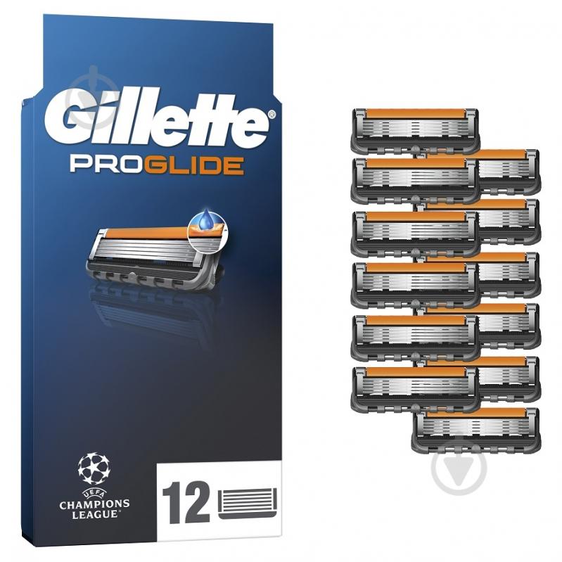 Сменный картридж GILLETTE ProGlide 12 шт. - фото 1