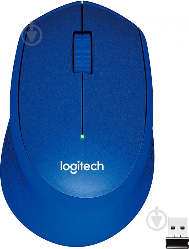 Мышь Logitech M330 Silent Plus EMEA 910-004910 blue - фото 1