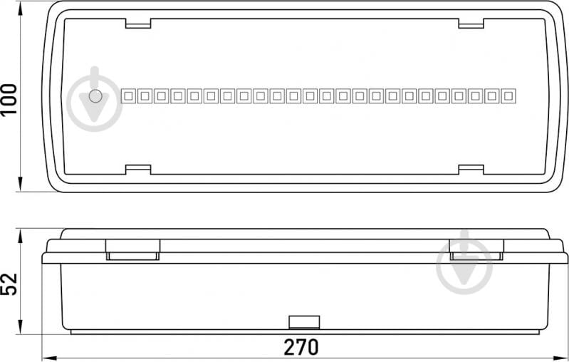 Светильник аварийный E.NEXT e.emerg.507L-24.led.Li.3h.IP65, не постоянный, 3 часа 24 LED белый l0660042 - фото 6