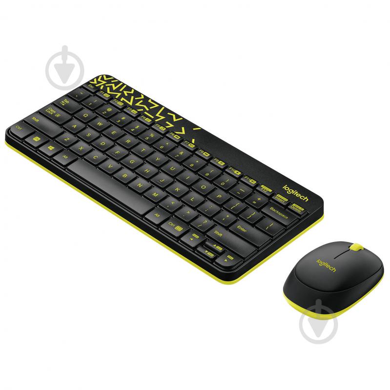 Комплект клавиатура и мышь Logitech MK240 Nano Russian Layout black (920-008212) - фото 5