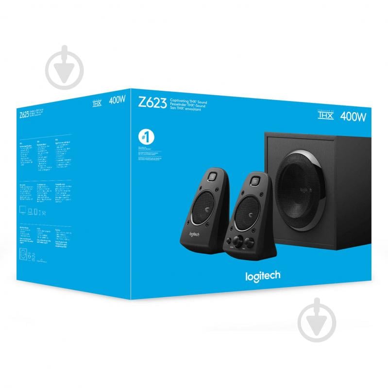 Акустична система Logitech Audio System 2.1 Z623 2.1 980-000403 - фото 8