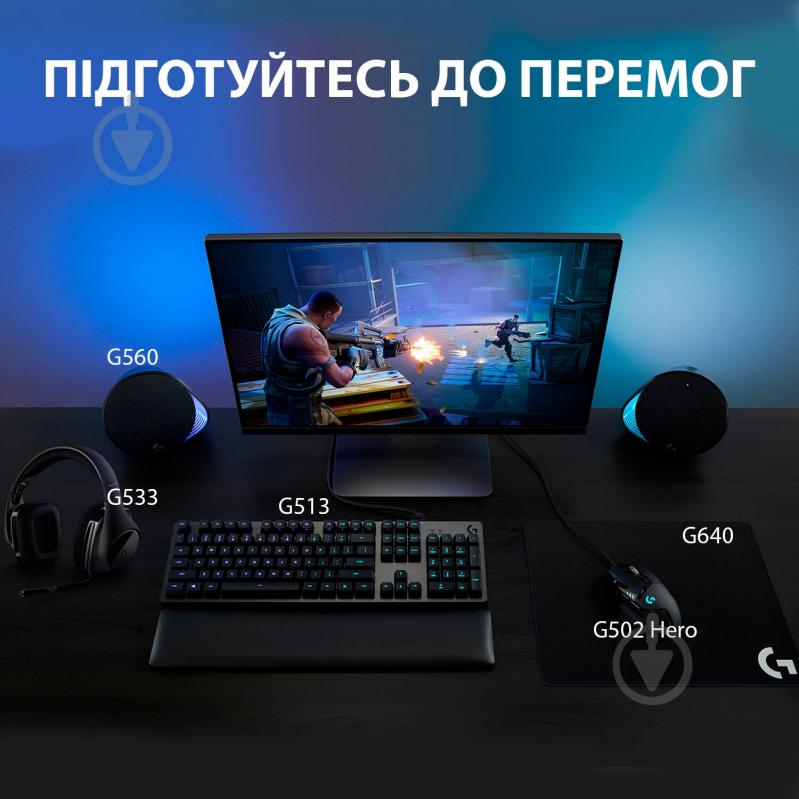 Гарнітура Logitech G533 (981-000634) Wireless Gaming Headset 981-000634 - фото 7