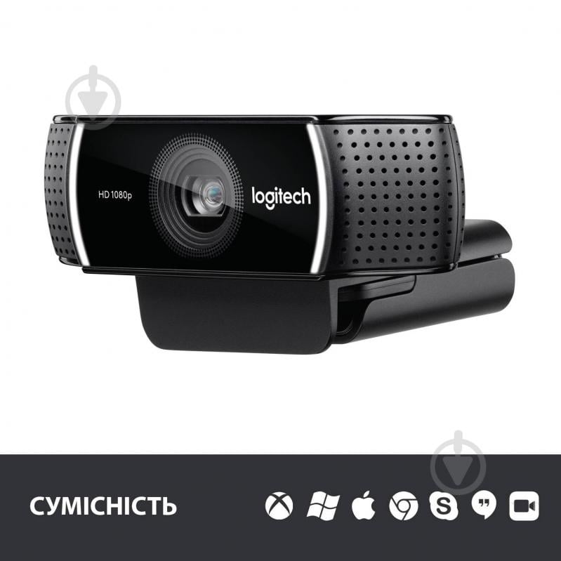 Веб-камера Logitech Webcam C922 Pro Stream Webcam - EMEA (V5L960001088) - фото 8