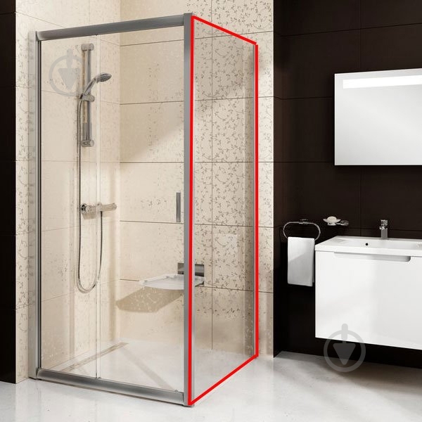 Душевая стенка Ravak BLPS-80 Сатин TRANSPARENT - фото 1