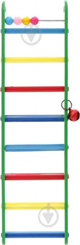 Лестница Природа для птиц с игрушкой 20х6 см - фото 2