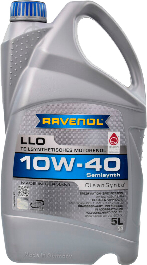 Моторное масло RAVENOL RAV LLO 10W-40 5 л (RAV LLO SAE 10W40 5L) - фото 1