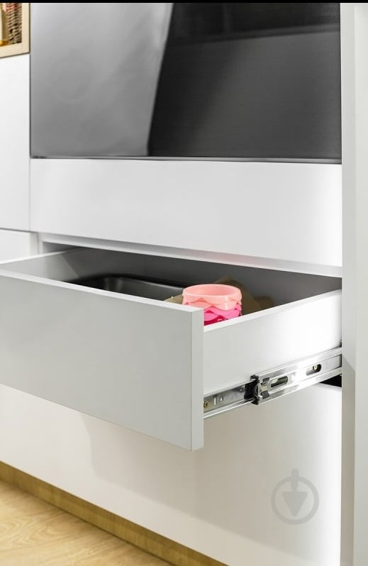 Направляющая шариковая GTV PK-L-P2O-H45-350 полное выдвижение push-to-open с доводчиком Versalite Touch PRO 350x45 мм 15 компл. - фото 2