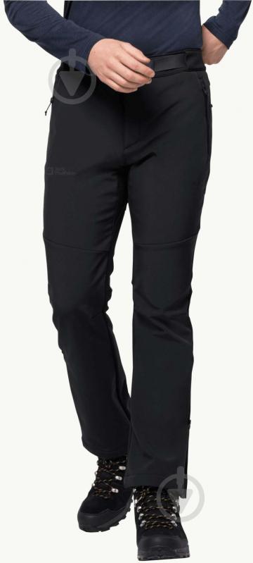 Штани Jack Wolfskin STOLLBERG PANTS M 1507821_6000 р. 52 чорний - фото 1