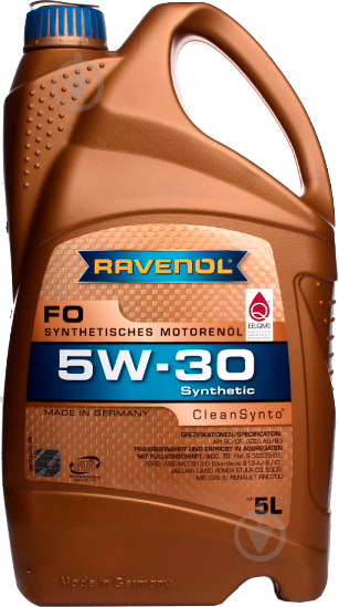 Моторне мастило RAVENOL RAV FORD 5W-30 5 л (RAV FORD 5W30 5L) - фото 1