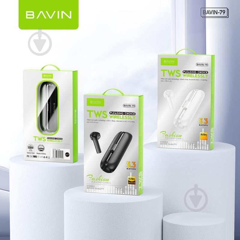 Наушники BAVIN BAVIN-79 black (HB-BA-79-BK) - фото 10