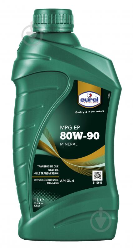 ᐉ Масло трансмиссионное Eurol МPG ЕР SAE GL4 80W-90 1 л • Купить в ...