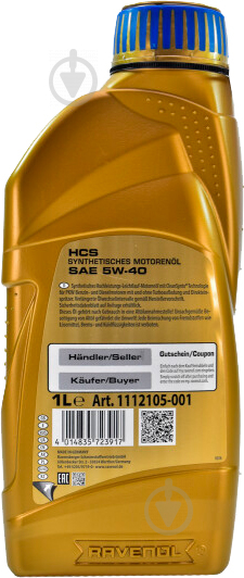 RAVENOL HCS SAE 5W-40 - 1 L