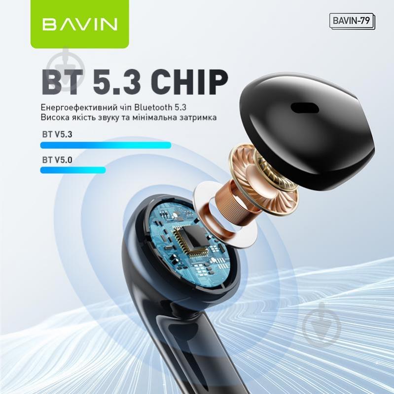 Наушники BAVIN BAVIN-79 white (HB-BA-79-WH) - фото 3