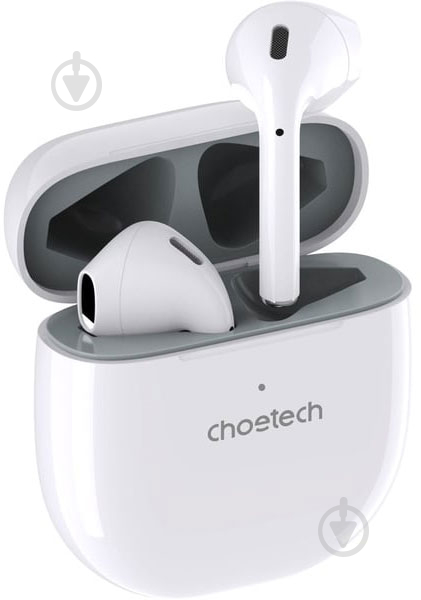 Bluetooth-гарнитура Choetech BH-T02 white (BH-T02) - фото 2