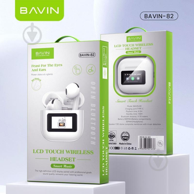 Наушники BAVIN BAVIN-82 white (HB-BA-82-WH) - фото 10