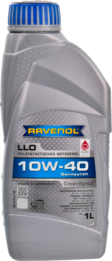 Моторне мастило RAVENOL RAV LLO 10W-40 1 л (RAV LLO SAE 10W40 1L) - фото 1