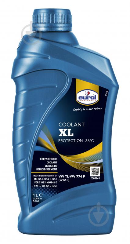 Антифриз Eurol Coolant XL -36 °C 1 л желтый - фото 1