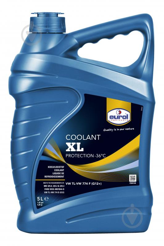 Антифриз Eurol Coolant XL -36 °C 5 л жовтий - фото 1