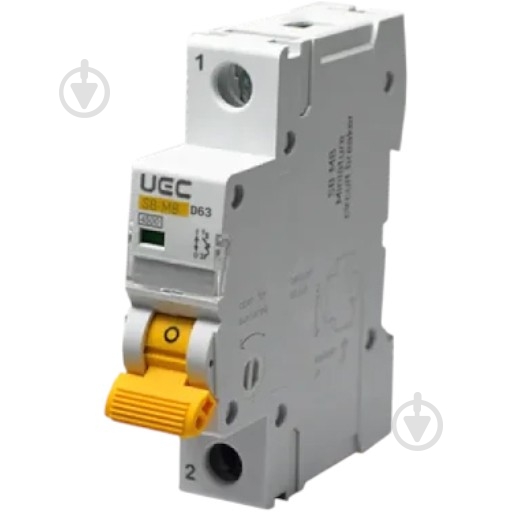 Автоматический выключатель UEC SB-M8 1P 32A D 4,5кA MCB45-1-032-D - фото 1