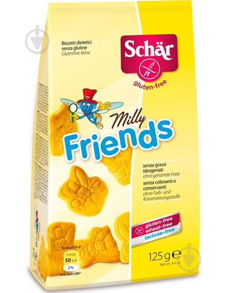 Печиво формове Dr. Schar Milly Friends без глютену 125 г - фото 1