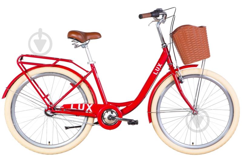 Велосипед Dorozhnik 26" 17"(43 см) LUX OPS-D-26-214 красный - фото 1