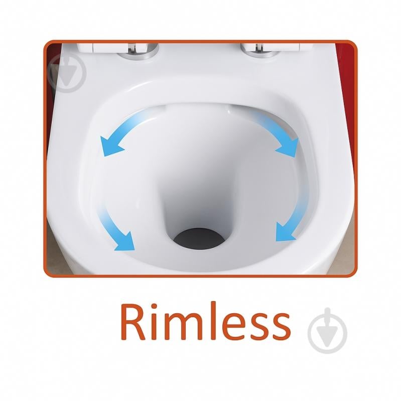 Унитаз подвесной EGO Pure Rimless TR2197 - фото 6 Унитаз подвесной EGO Pure Rimless TR2197 - фото 6