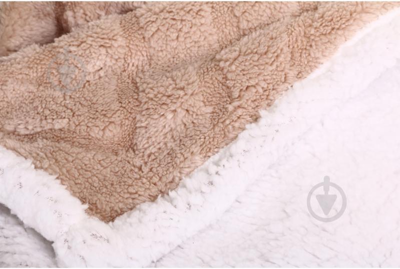 Плед Double Jacquard Sherpa 200x220 см тауп La Nuit - фото 3