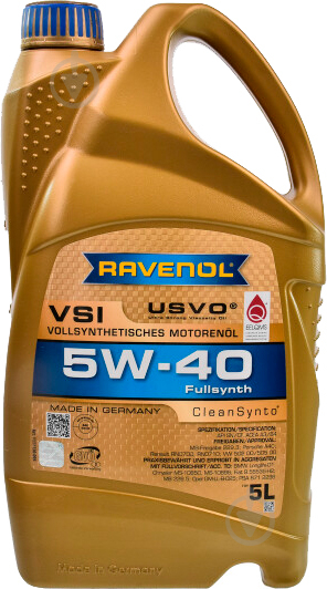 Моторное масло RAVENOL RAV VSI 5W-40 5 л (RAV VSI SAE 5W40 5L) - фото 1