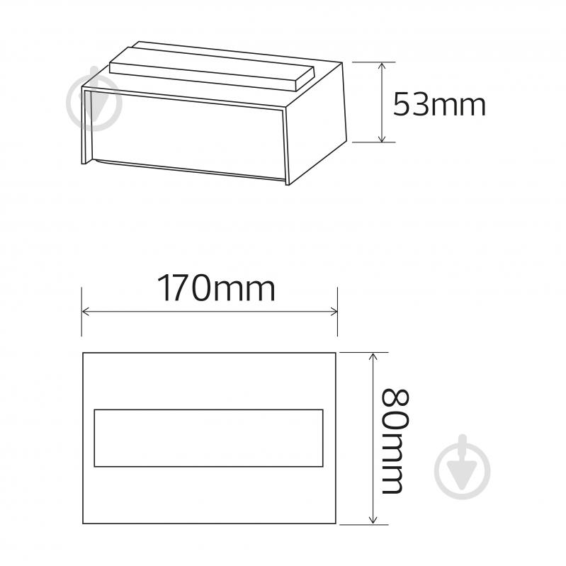 Светильник уличный настенный HOROZ ELECTRIC TWIST-12 1x12 Вт черный 076-042-0012-050 - фото 2