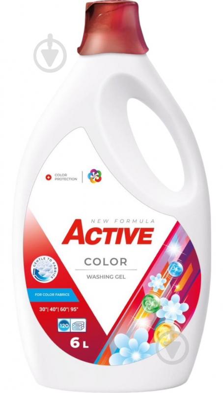 Гель для машинной и ручной стирки ACTIVE chemistry Color 6 л - фото 1