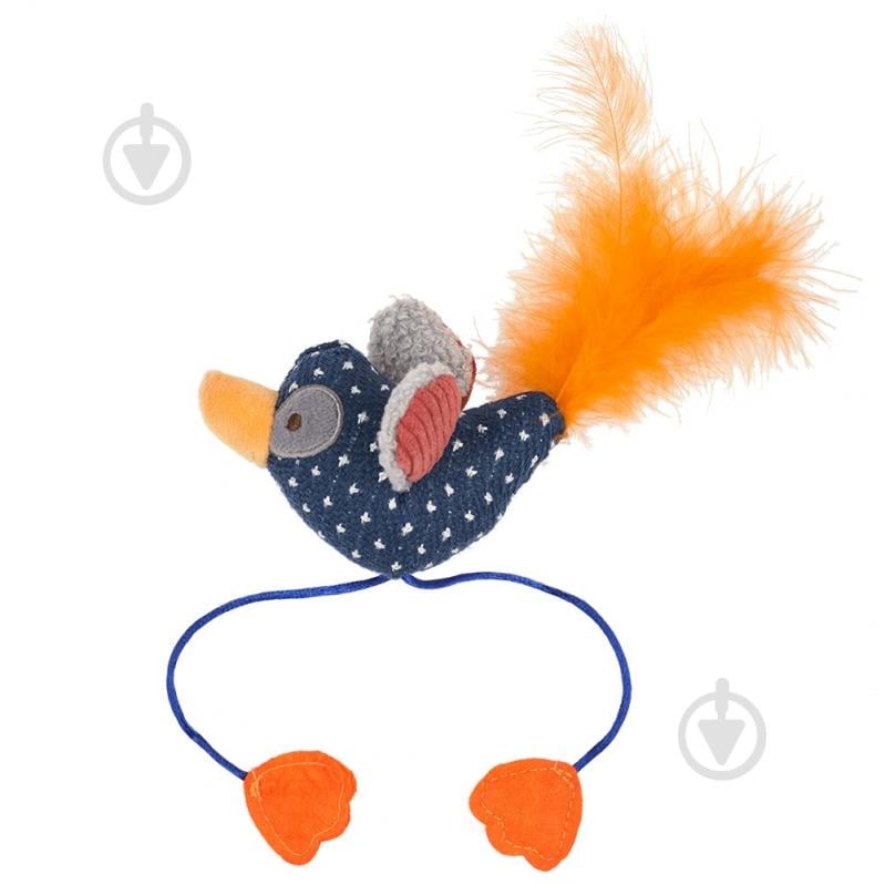 Іграшка для котів AnimAll Fun Пташка з пір'ям 16 см синій (183361) - фото 1 Іграшка для котів AnimAll Fun Пташка з пір'ям 16 см синій (183361) - фото 1