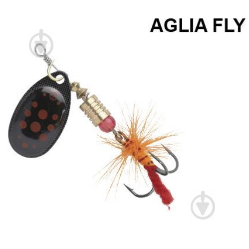 Блешня-обертова Fishing ROI 9 г Aglia Fly 1922 black green - фото 1