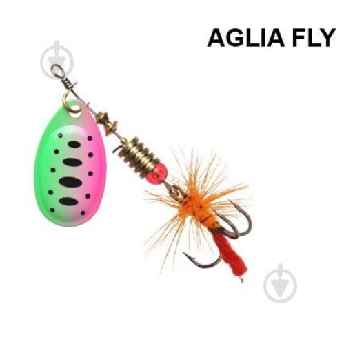 Блесна-вертушка Fishing ROI 9 г Aglia Fly 2001 fluo pink - фото 1