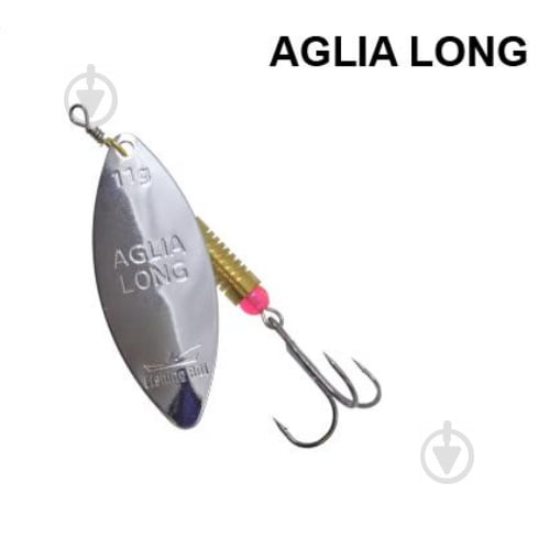 Блешня-обертова Fishing ROI 14 г Aglia Long 10 silver - фото 1