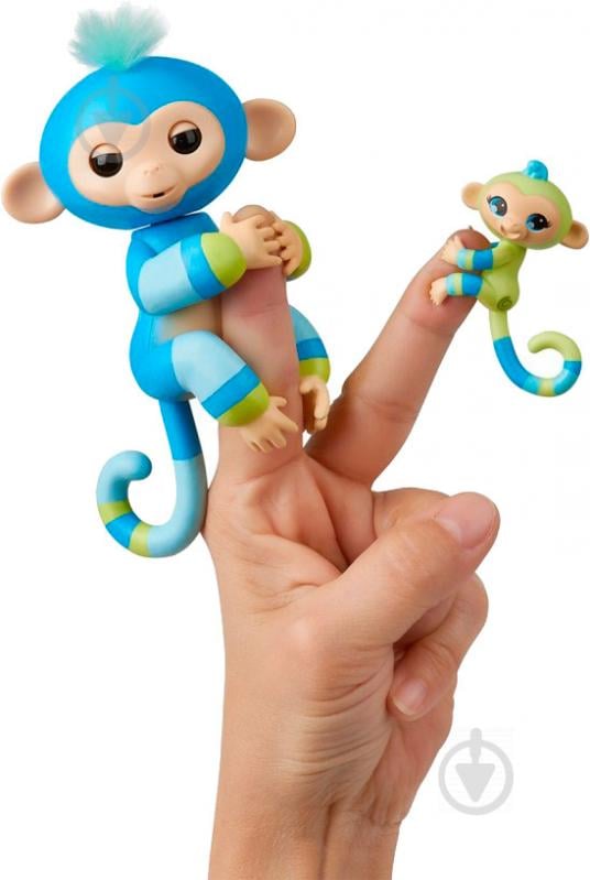 Іграшка інтерактивна Wow Wee Fingerlings мавпочка Біллі з міні-мавпочкою - фото 3