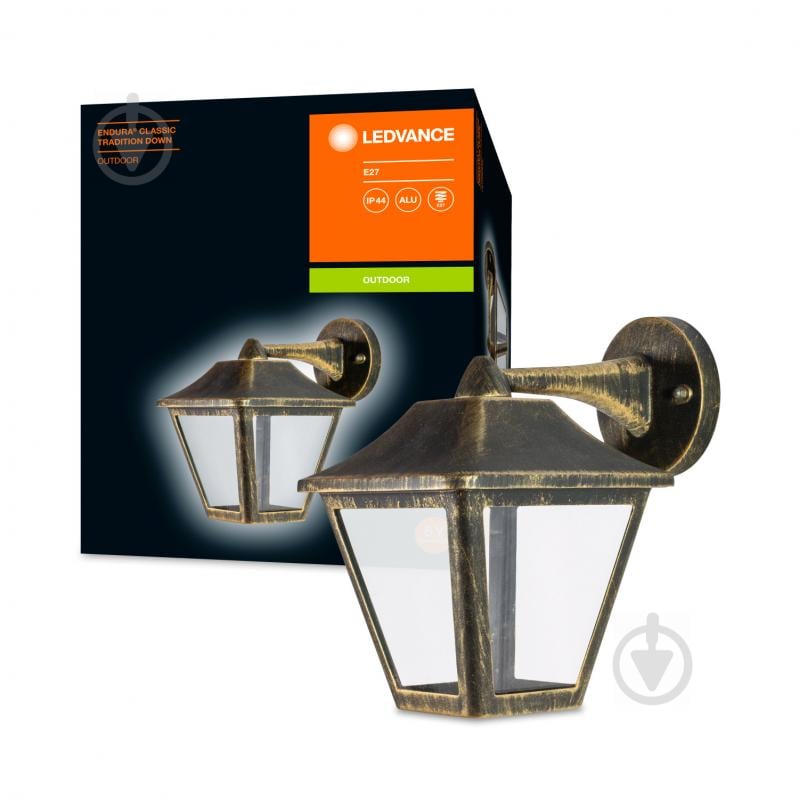 Бра Ledvance E27 IP44 бронзовый Endura Classic DWN Gold - фото 1