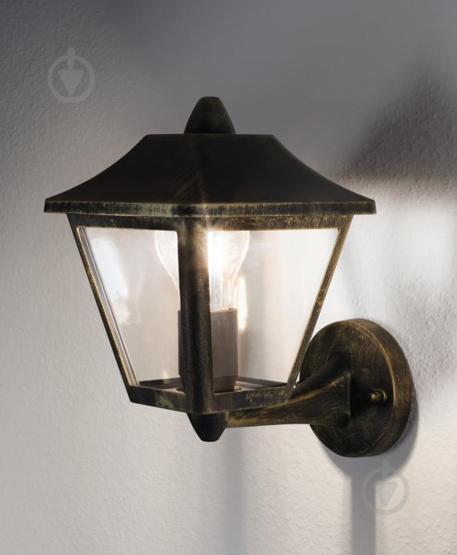 Светильник уличный настенный Ledvance/Osram E27 IP44 бронзовый Endura Classic UP Gold - фото 6