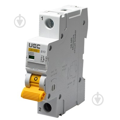 Автоматический выключатель UEC SB-M8 1P 10A B 4,5кA MCB45-1-010-B - фото 1 Автоматический выключатель UEC SB-M8 1P 10A B 4,5кA MCB45-1-010-B - фото 1