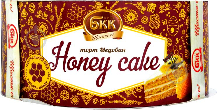 Торт БКК Медовик (Honey Cake) 0,45 кг 4820205871443 - фото 1