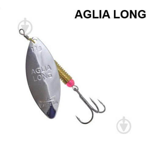 Блешня-обертова Fishing ROI 8 г Aglia long N 001 silver - фото 1