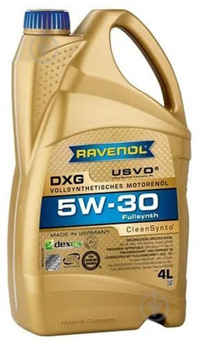 Моторне мастило RAVENOL DXG 5W-30 4 л (RAV DXG SAE 5W30 4L) - фото 1