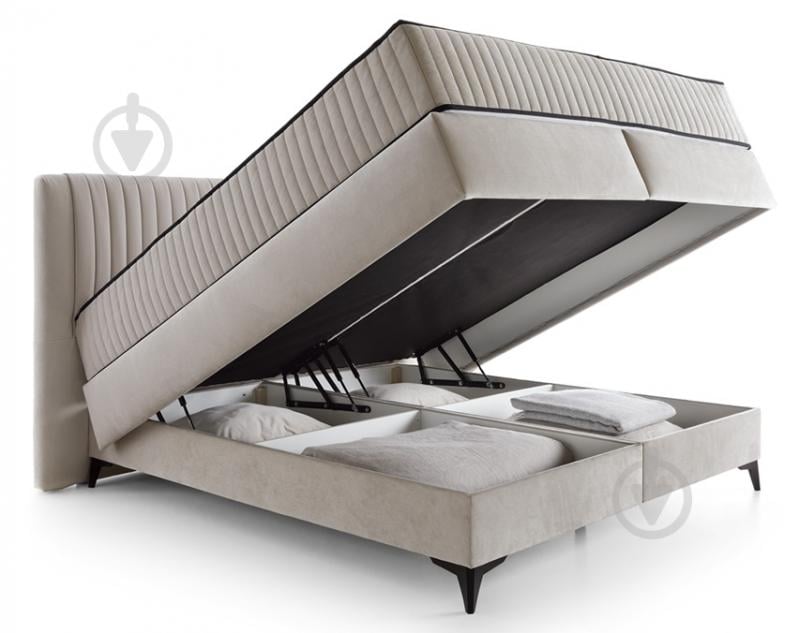 Ліжко Центр Меблів DREAM тканина AMON 17 160x200 см бежевий - фото 3 Ліжко Центр Меблів DREAM тканина AMON 17 160x200 см бежевий - фото 3