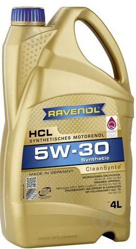 Моторное масло RAVENOL HCL 5W-30 4 л (RAV HCL SAE 5W30 4L) - фото 1